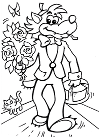 Нарядный Волк с подарками