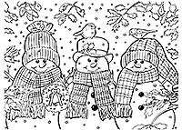 Весёлые снеговики