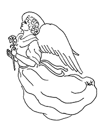 Ангел с лилией в руках