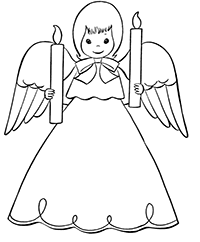Ангел с двумя свечами