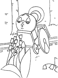 Паровозик нюхает ландыши