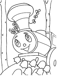 Паровозик сделал остановку у лесной поляны