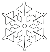 Снежинка шестилучевая