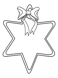 Звезда, повязанная ленточкой с бантом