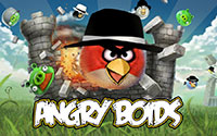 Angry Bads: крутые птицы в шляпах разбивают замок зелёных свиней