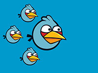 Angry Birds: армия голубых птичек летит в бой!