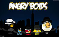Angry Birds. Птицы, сидящие на проводах