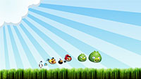 Angry Birds. Птицы гоняют зелёных свиней