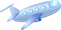 Игрушечный пассажирский самолёт