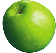 Верхняя ямка яблока с остатками чашелистиков