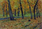 И. Левитан. Дубовая роща. Осень. 1880