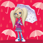 Роза с зонтиком. Аватарка