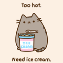 Слишком жарко. Нужно мороженое