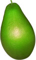 Половинка плода авокадо