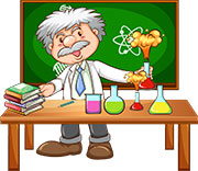 Учитель химии показывает опыт
