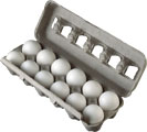 10 яиц в лотке