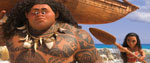 Моана веслом угрожает Мауи