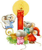 Мышки поют у рождественской свечи