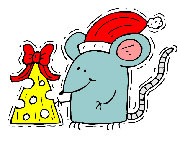 Новогодний подарок мышке - кусок сыра