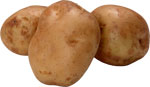 Три клубня картошки