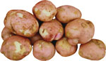 Розовый картофель