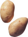 Два клубня картофеля