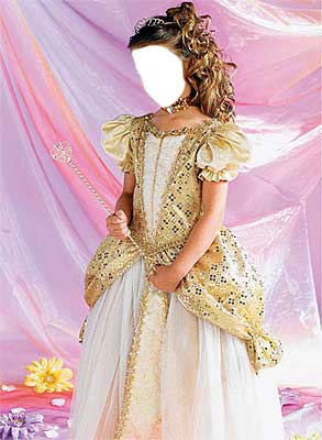 Принцесса в золотом платье