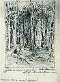Лес с сидящей фигурой. 1880-е