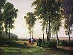 Пейзаж с гуляющими. 1869
