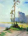 Саврасов Алексей Кондратьевич (1830-1897). Летний пейзаж. Сосны. 1880-е