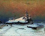 Клевер Ю. Ю. Зимний закат. 1887