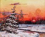 Клевер Ю. Ю. Зимний пейзаж. 1881