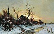 Клевер Ю. Ю. Зимний пейзаж. 1895