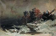 Мещерский А. И. Зимний вечер в Финляндии. 1866