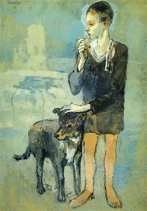 Пабло Пикассо. Мальчик с собакой