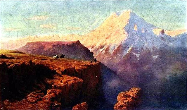 Гора Эльбрус на картине М. Ю. Лермонтова