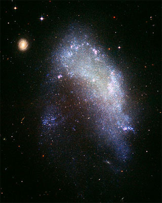 Неправильная галактика NGC 1427A в созвездии Эридан (тип IBm)