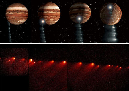 Гибель кометы Шумейкеров–Леви-9 в гравитационном поле Юпитера
