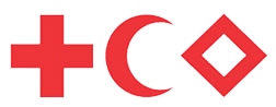 Красный крест, красный полумесяц и красный кристалл - эмблемы МККК